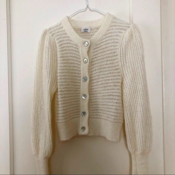 Aritzia Wilfred Alessia Cardigan - Cream - Picture 3 of 4